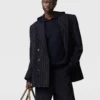 Oversized-Blazer mit doppelter Knopfleiste