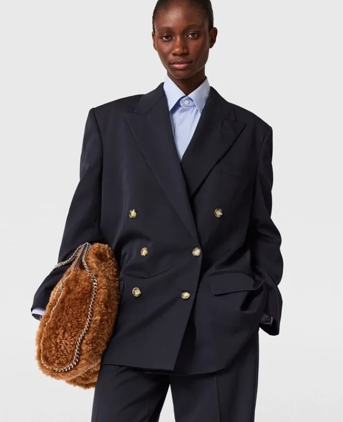 Oversized-Blazer mit doppelter Knopfleiste