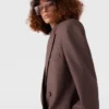 Oversized-Blazer mit doppelter Knopfleiste