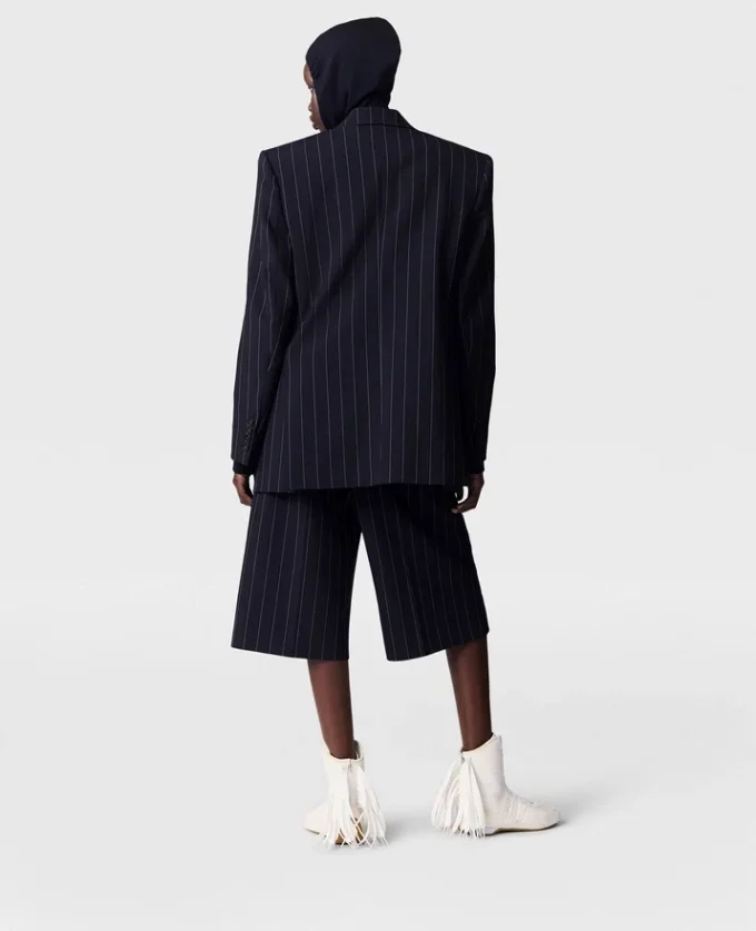 Oversized-Blazer mit doppelter Knopfleiste