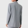 Oversized-Blazer mit doppelter Knopfleiste