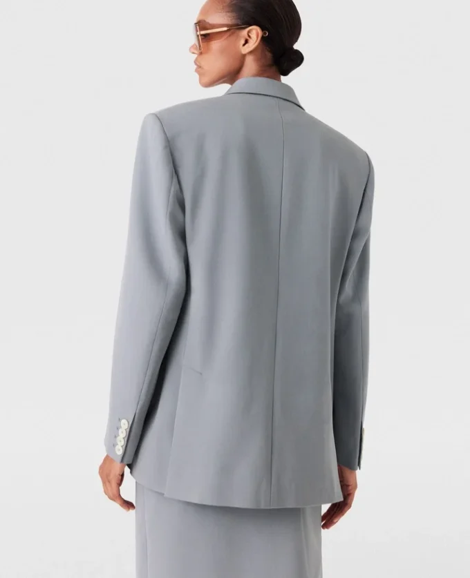 Oversized-Blazer mit doppelter Knopfleiste