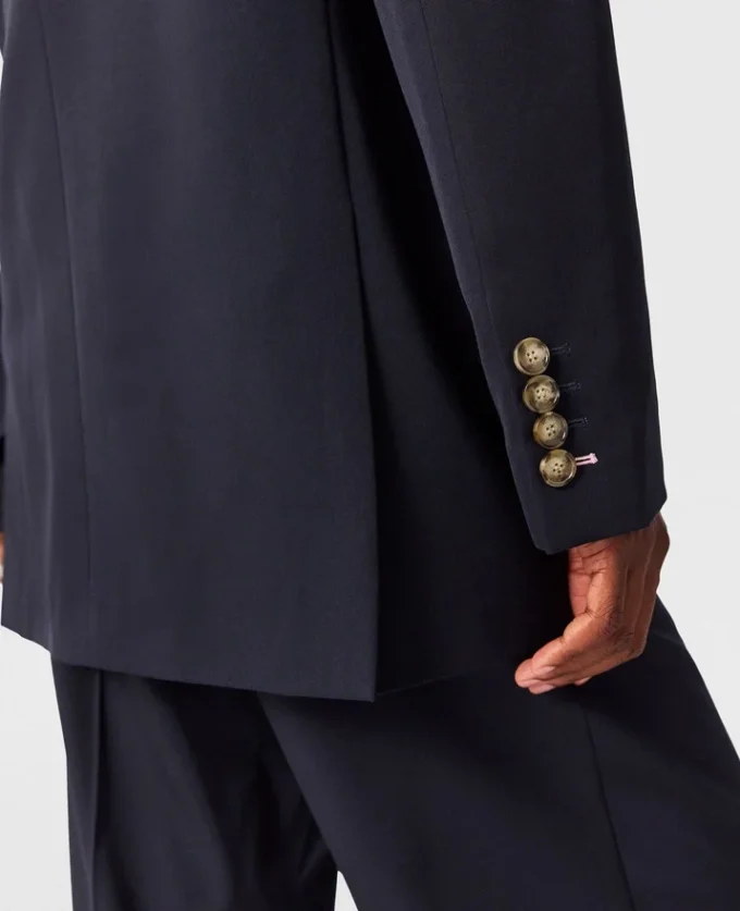 Oversized-Blazer mit doppelter Knopfleiste