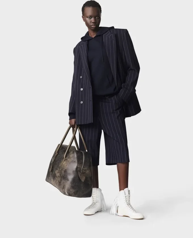 Oversized-Blazer mit doppelter Knopfleiste
