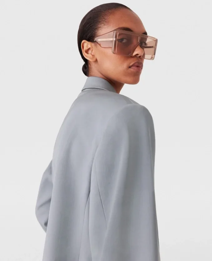 Oversized-Blazer mit doppelter Knopfleiste