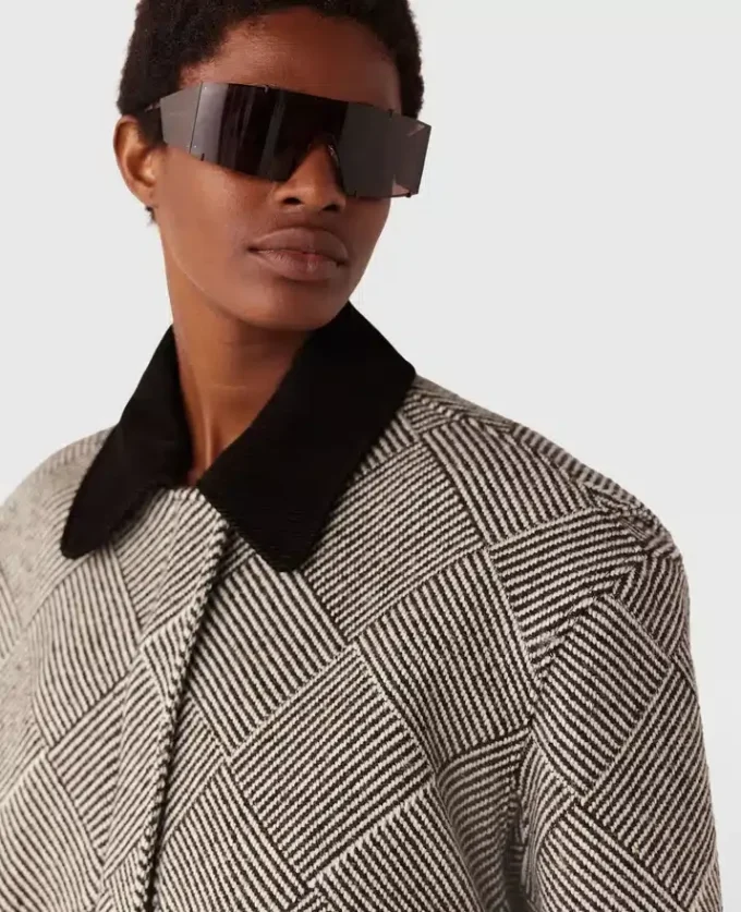 Oversized-Bomberjacke aus Tweed