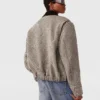 Oversized-Bomberjacke aus Tweed