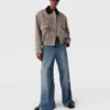 Oversized-Bomberjacke aus Tweed