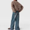 Oversized-Bomberjacke aus Tweed