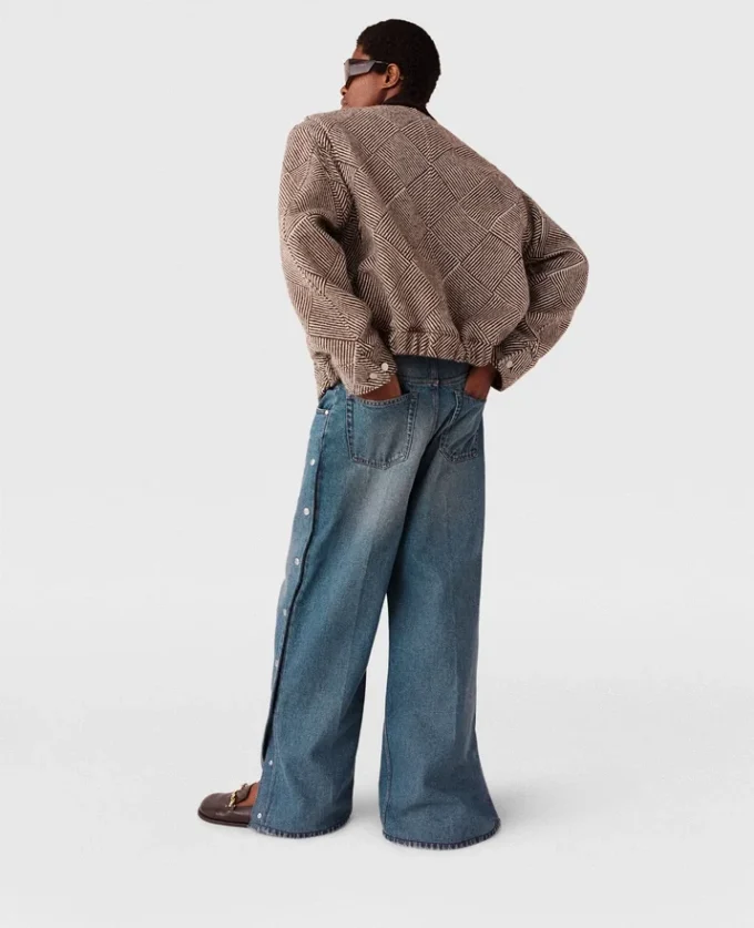Oversized-Bomberjacke aus Tweed