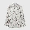 Oversized-Hemd mit Kirschprint