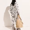 Oversized-Hemd mit Kirschprint