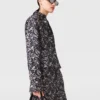 Oversized-Hemd mit Spitzenprint