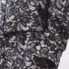 Oversized-Hemd mit Spitzenprint