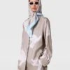 Oversized-Hemd mit Taubenprint