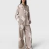 Oversized-Hemd mit Taubenprint