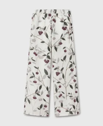 Oversized-Hose mit Kirschprint