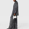 Oversized-Hemd mit Leopardenmuster