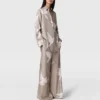 Oversized-Hose mit Kordelzug und Taubenprint