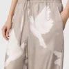 Oversized-Hose mit Kordelzug und Taubenprint