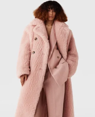 Oversized-Plüschmantel