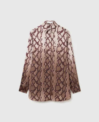 Oversized-Shirt mit Schlangenprint