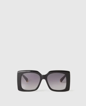 Oversized-Sonnenbrille mit quadratischen Gläsern und Farbverlauf
