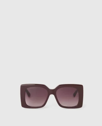Oversized-Sonnenbrille mit quadratischen Gläsern und Farbverlauf