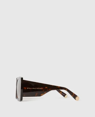 Oversized-Sonnenbrille mit quadratischen Gläsern und Farbverlauf