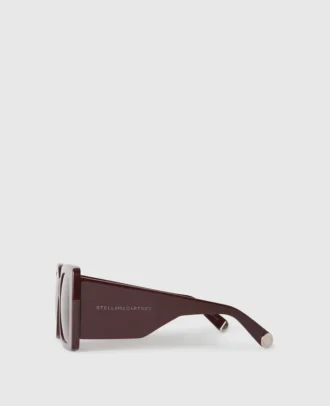 Oversized-Sonnenbrille mit quadratischen Gläsern und Farbverlauf