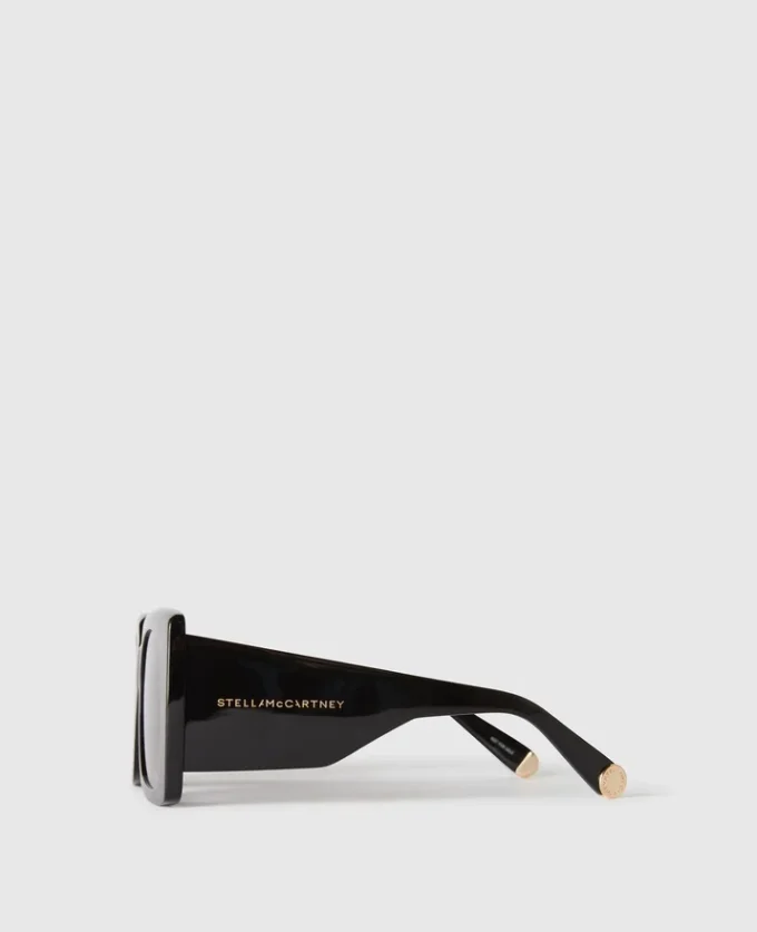Oversized-Sonnenbrille mit quadratischen Gläsern und Farbverlauf