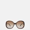 Oversized-Sonnenbrille mit rundem Verlauf