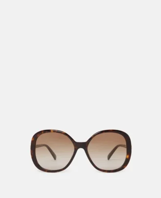 Oversized-Sonnenbrille mit rundem Verlauf