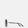 Oversized-Sonnenbrille mit rundem Verlauf