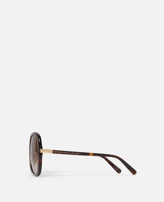 Oversized-Sonnenbrille mit rundem Verlauf