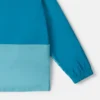 Parka-Jacke mit Kapuze und Farbblock-Design