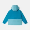 Parka-Jacke mit Kapuze und Farbblock-Design