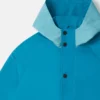 Parka-Jacke mit Kapuze und Farbblock-Design