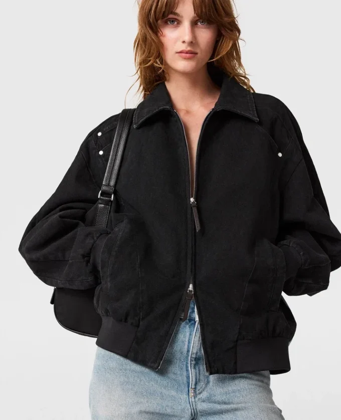 Patchwork-Jeansjacke