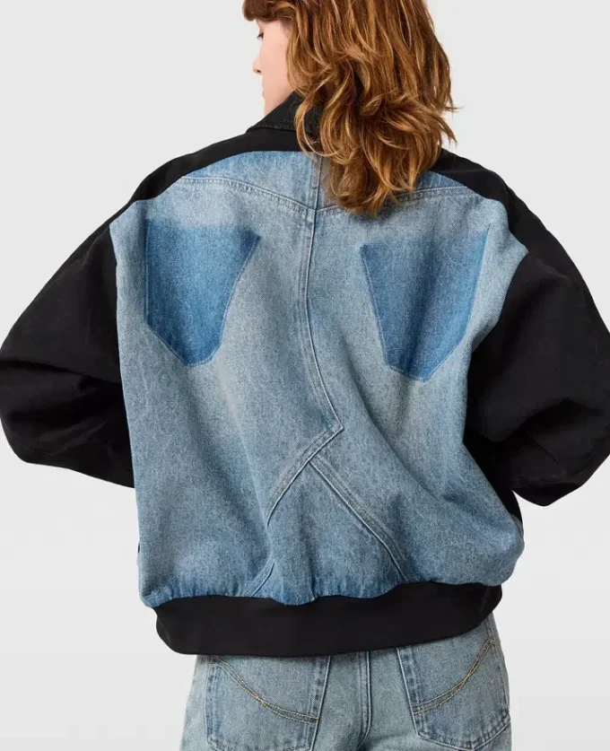 Patchwork-Jeansjacke