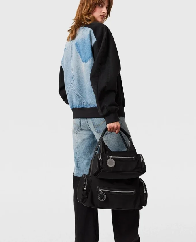 Patchwork-Jeansjacke