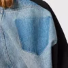 Patchwork-Jeansjacke