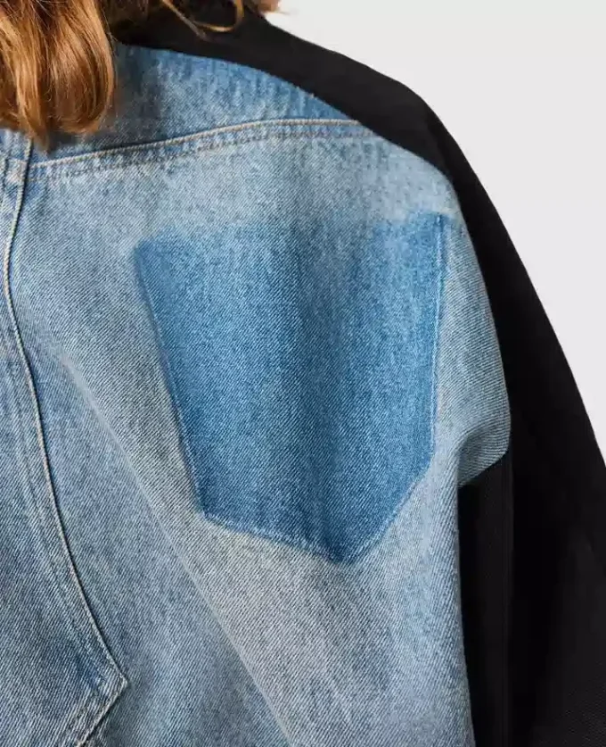 Patchwork-Jeansjacke