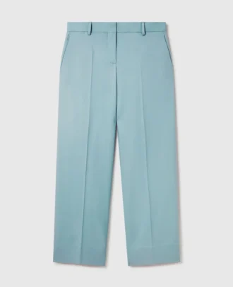 Plissierte Hose mit geradem Bein