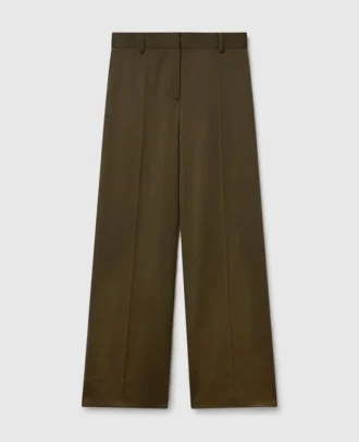 Plissierte Hose mit geradem Bein