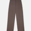 Plissierte Hose mit niedriger Leibhöhe