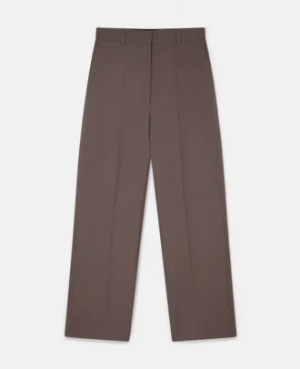 Plissierte Hose mit niedriger Leibhöhe