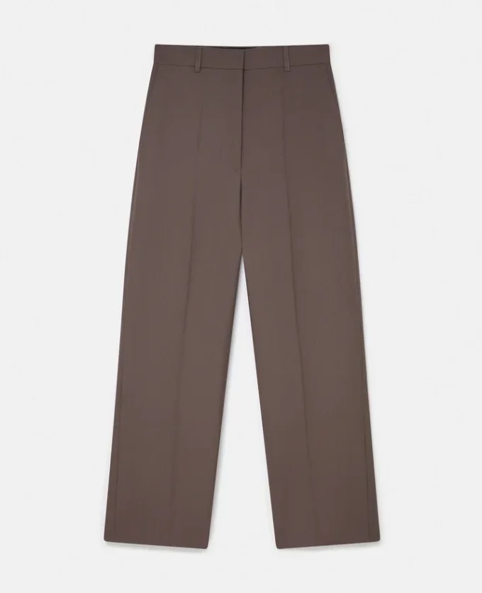 Plissierte Hose mit niedriger Leibhöhe