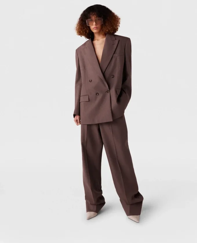 Oversized-Blazer mit doppelter Knopfleiste