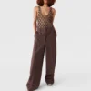 Plissierte Hose mit niedriger Leibhöhe